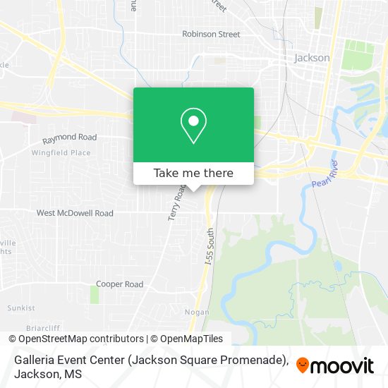 Mapa de Galleria Event Center (Jackson Square Promenade)
