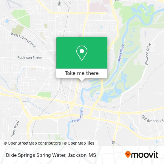 Dixie Springs Spring Water map