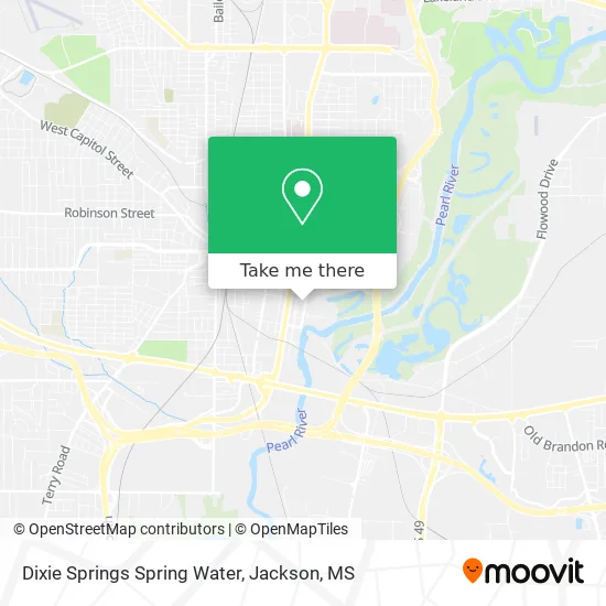 Dixie Springs Spring Water map