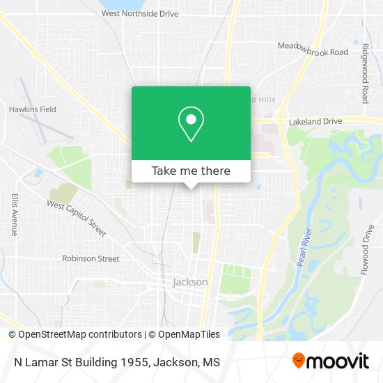 N Lamar St Building 1955 map