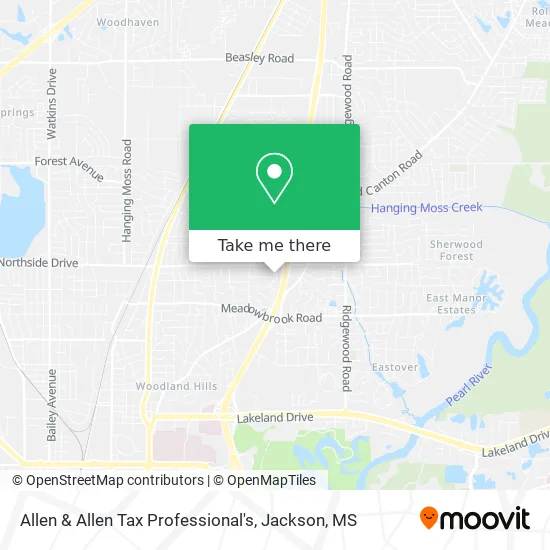 Allen & Allen Tax Professional's map