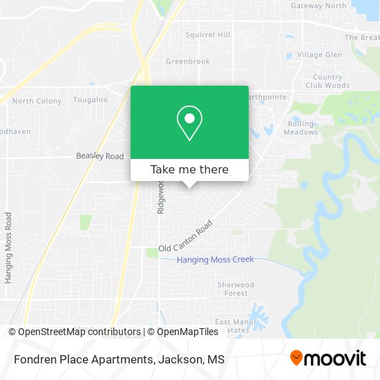 Fondren Place Apartments map