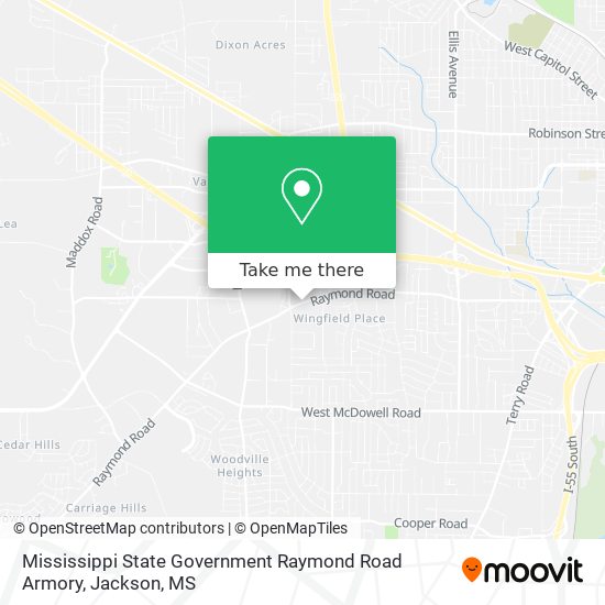 Mapa de Mississippi State Government Raymond Road Armory