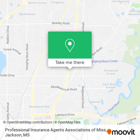 Professional Insurance Agents Associations of Miss map