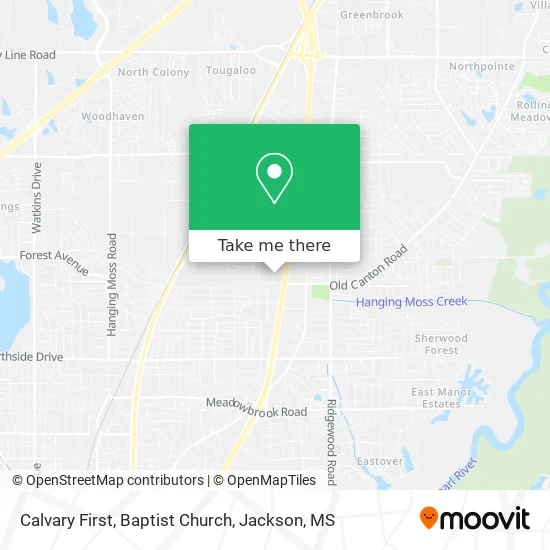 Calvary First, Baptist Church map