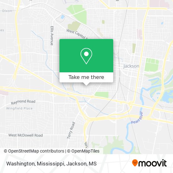 Washington, Mississippi map