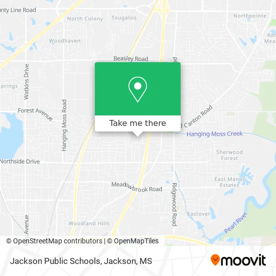 Jackson Public Schools map