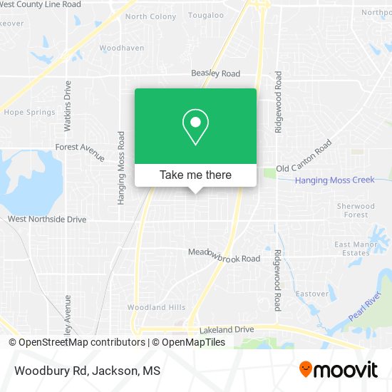 Woodbury Rd map