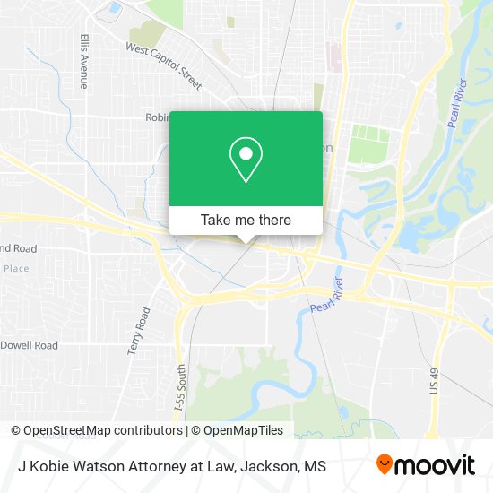 J Kobie Watson Attorney at Law map