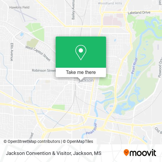 Jackson Convention & Visitor map