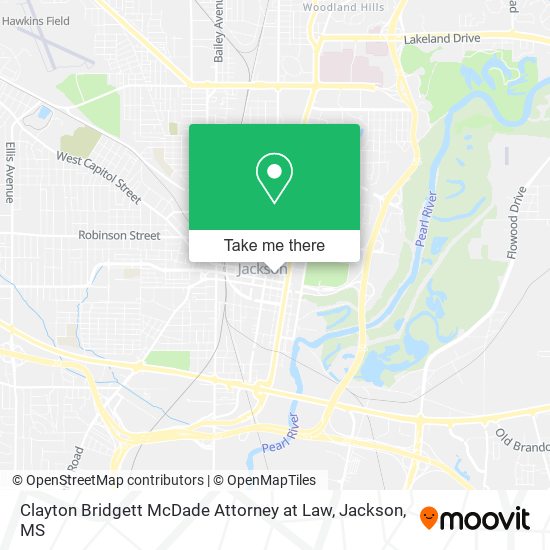 Clayton Bridgett McDade Attorney at Law map