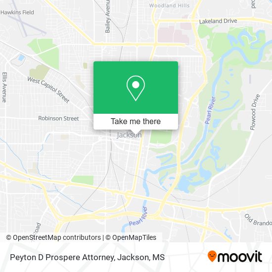 Peyton D Prospere Attorney map