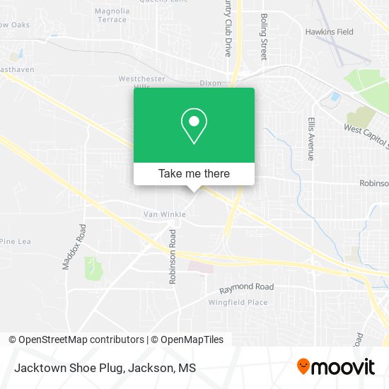 Jacktown Shoe Plug map