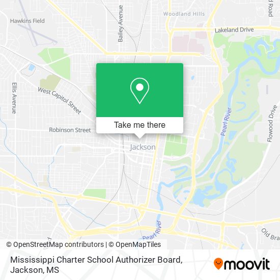 Mapa de Mississippi Charter School Authorizer Board