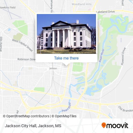 Jackson City Hall map