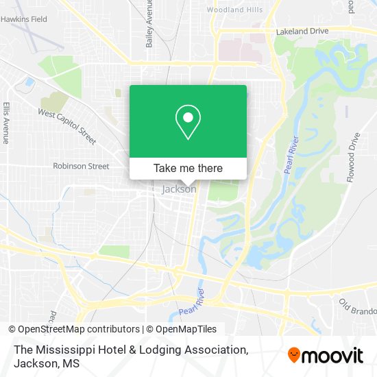 The Mississippi Hotel & Lodging Association map