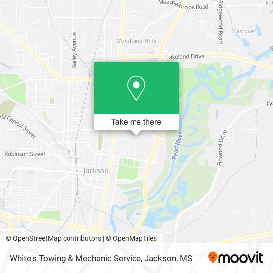 White's Towing & Mechanic Service map