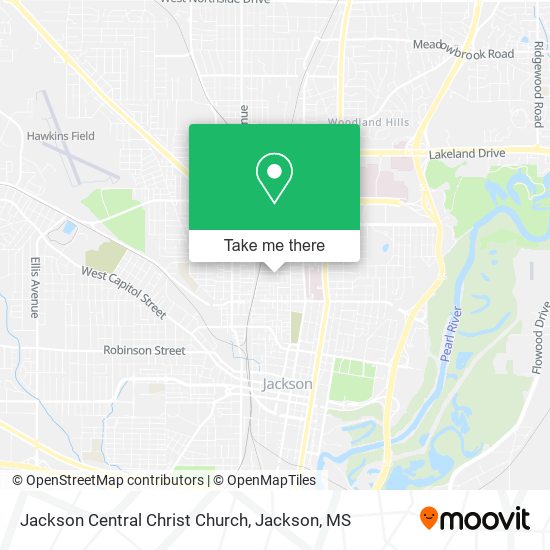 Jackson Central Christ Church map