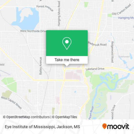 Mapa de Eye Institute of Mississippi