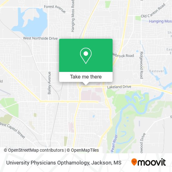 University Physicians Opthamology map