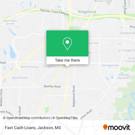 Fast Cash Loans map