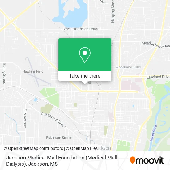 Jackson Medical Mall Foundation (Medical Mall Dialysis) map