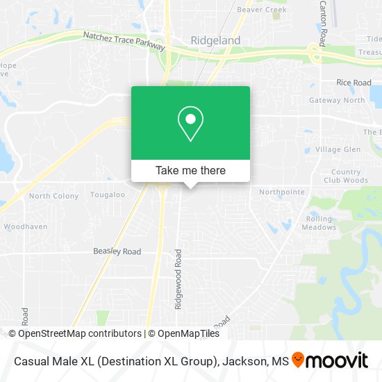 Mapa de Casual Male XL (Destination XL Group)