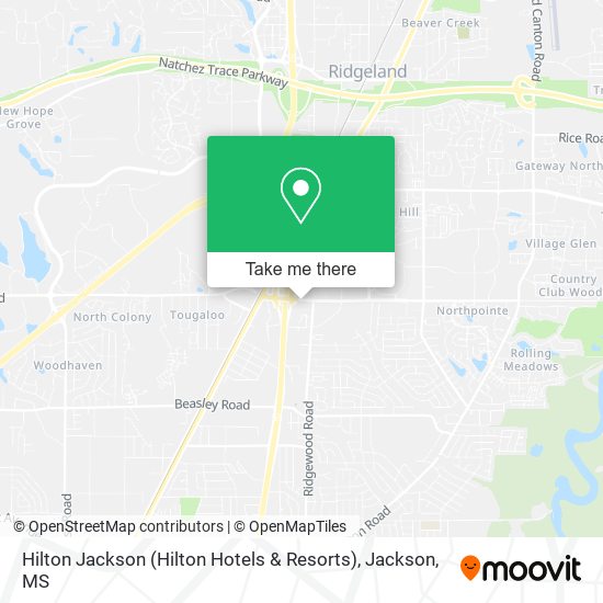 Hilton Jackson (Hilton Hotels & Resorts) map