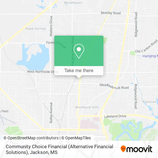 Community Choice Financial (Alternative Financial Solutions) map