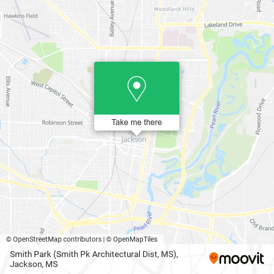 Smith Park (Smith Pk Architectural Dist, MS) map