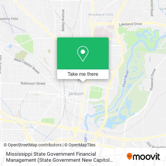 Mississippi State Government Financial Management (State Government New Capitol Building) map