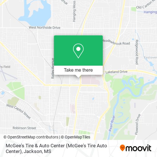 McGee's Tire & Auto Center map