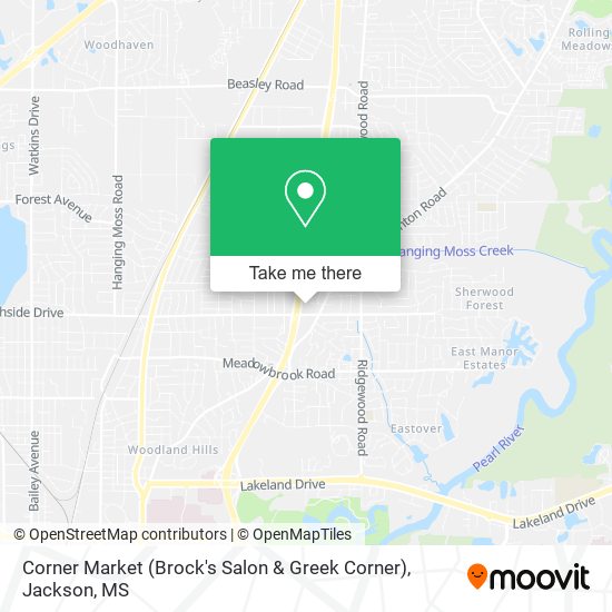 Corner Market (Brock's Salon & Greek Corner) map