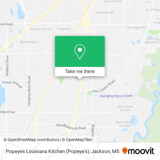 Mapa de Popeyes Louisiana Kitchen (Popeye's)