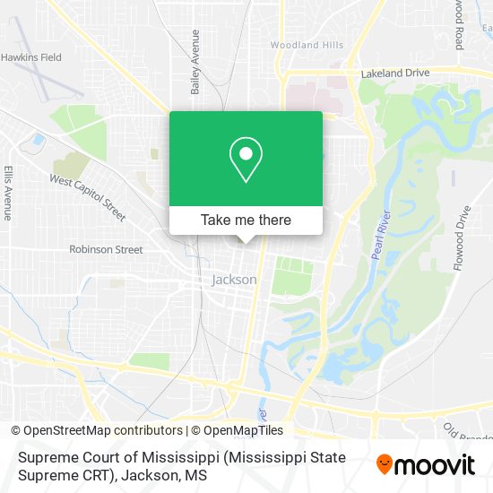 Supreme Court of Mississippi (Mississippi State Supreme CRT) map