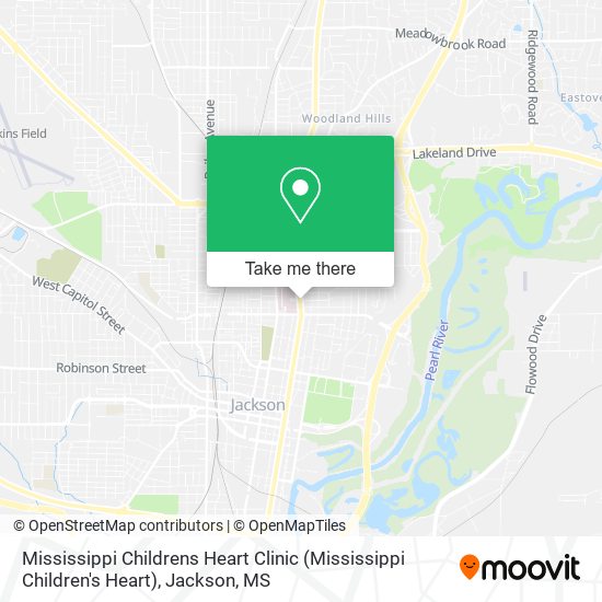 Mapa de Mississippi Childrens Heart Clinic (Mississippi Children's Heart)