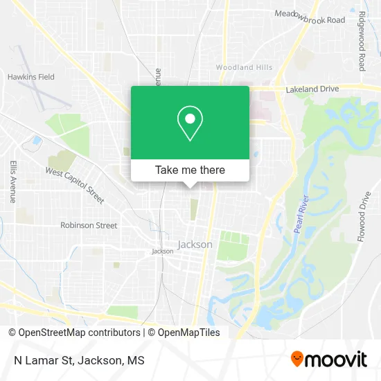 N Lamar St map