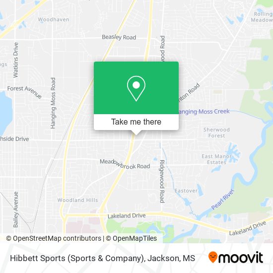 Mapa de Hibbett Sports (Sports & Company)