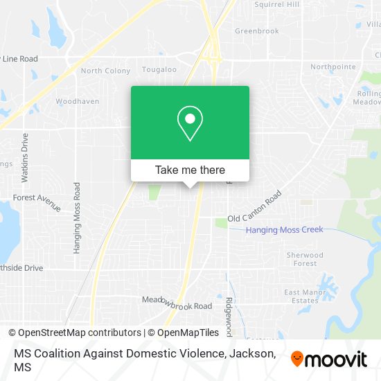 MS Coalition Against Domestic Violence map