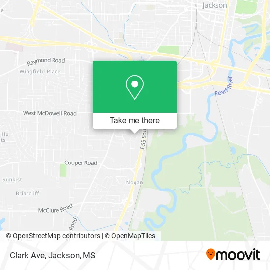 Mapa de Clark Ave