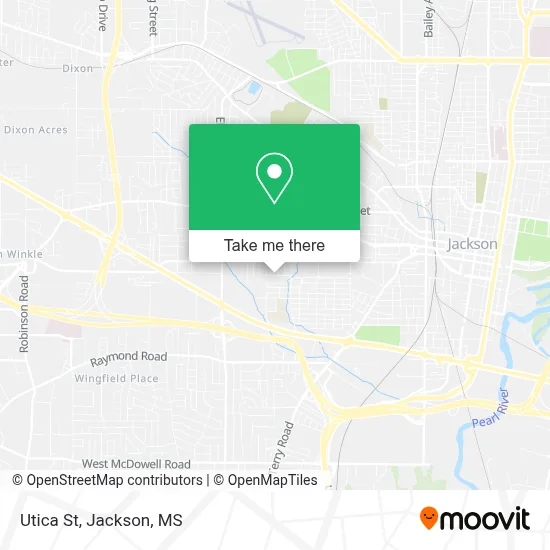 Utica St map
