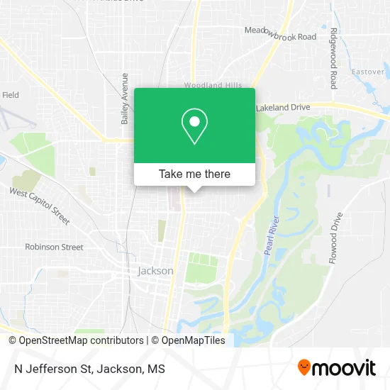N Jefferson St map