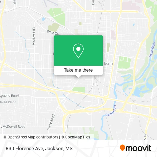 830 Florence Ave map