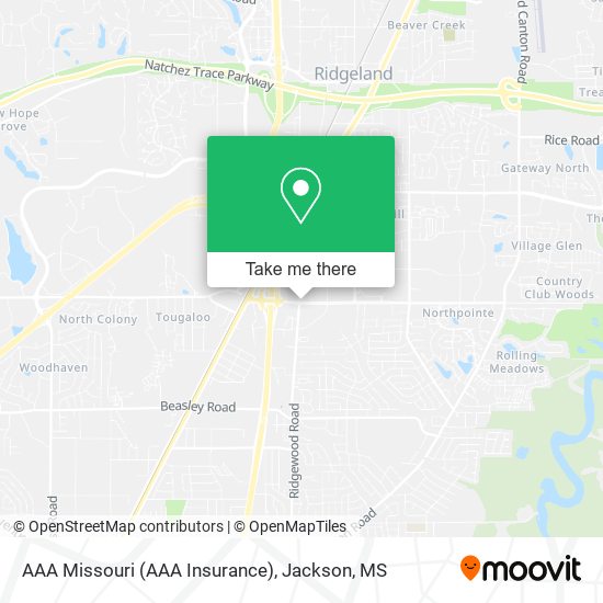 Mapa de AAA Missouri (AAA Insurance)