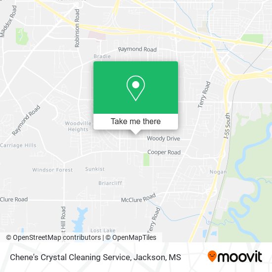 Chene's Crystal Cleaning Service map