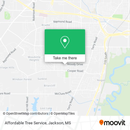 Affordable Tree Service map