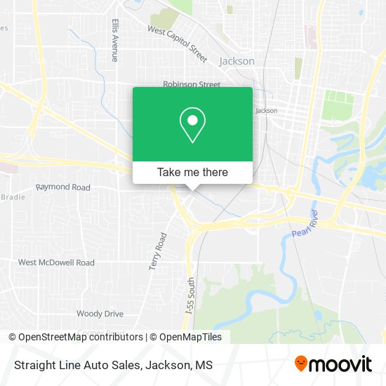 Mapa de Straight Line Auto Sales