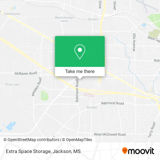 Extra Space Storage map
