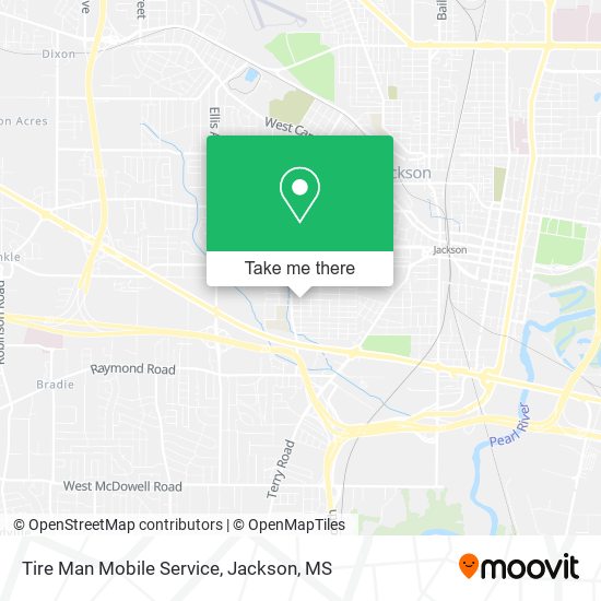 Mapa de Tire Man Mobile Service