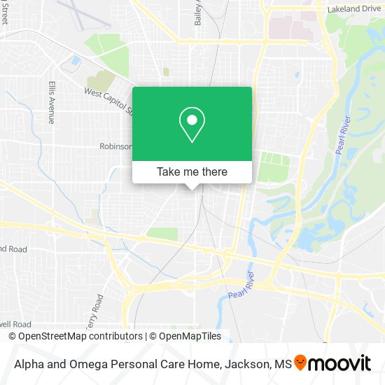 Alpha and Omega Personal Care Home map